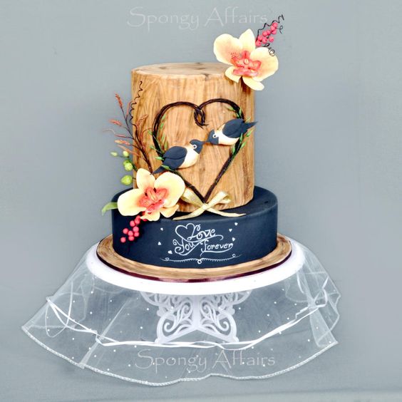 Lover Birds Cake