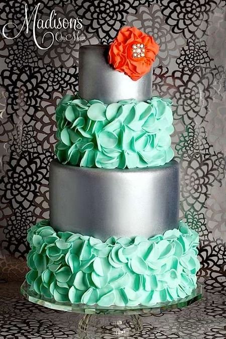 Mint Grey Cake