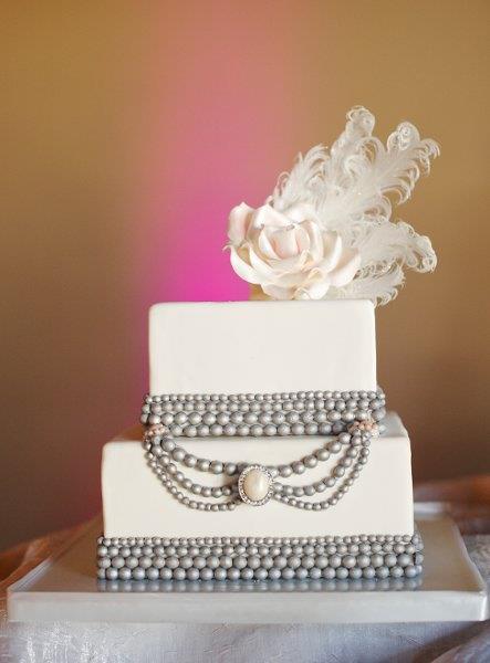 Modern Necklace Style Cake