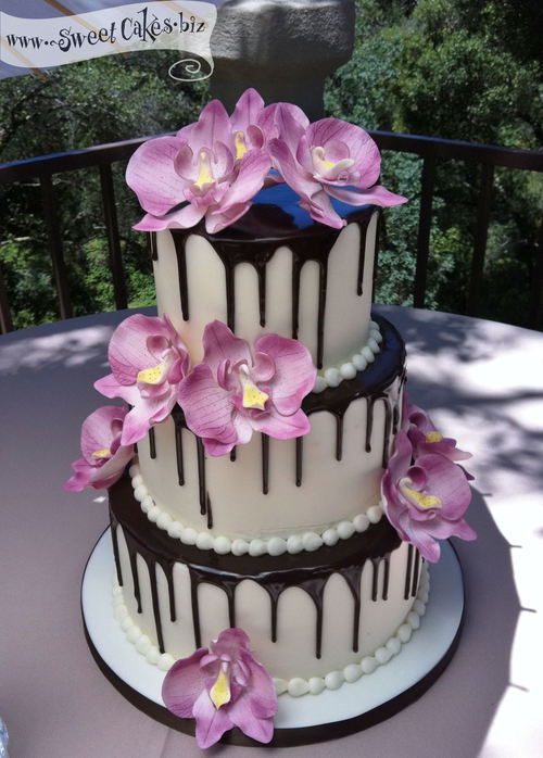 Orchid Ganache Cake