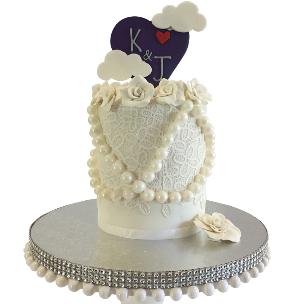 Pearls to the Clouds Cake