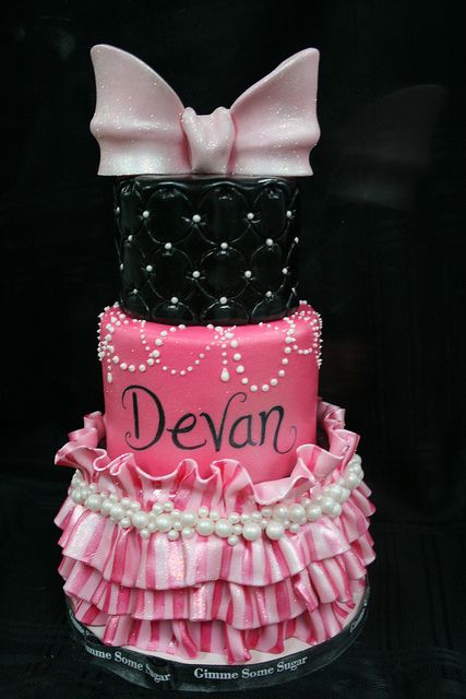 Pink Black Cake