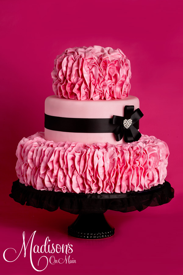 Pink Ruffles Cake