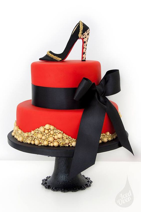 Red Louboutin Inspired Cake