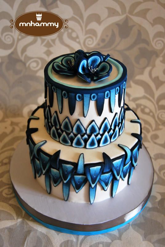 Shades of Blue - Cake