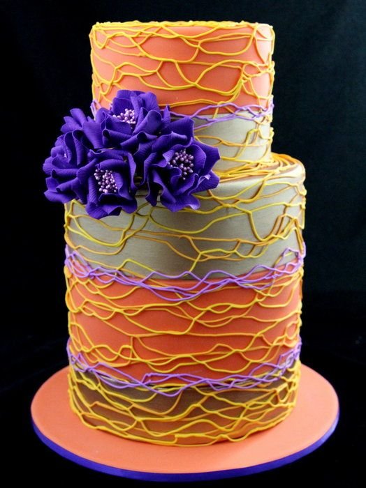 Spiral Piping Cake