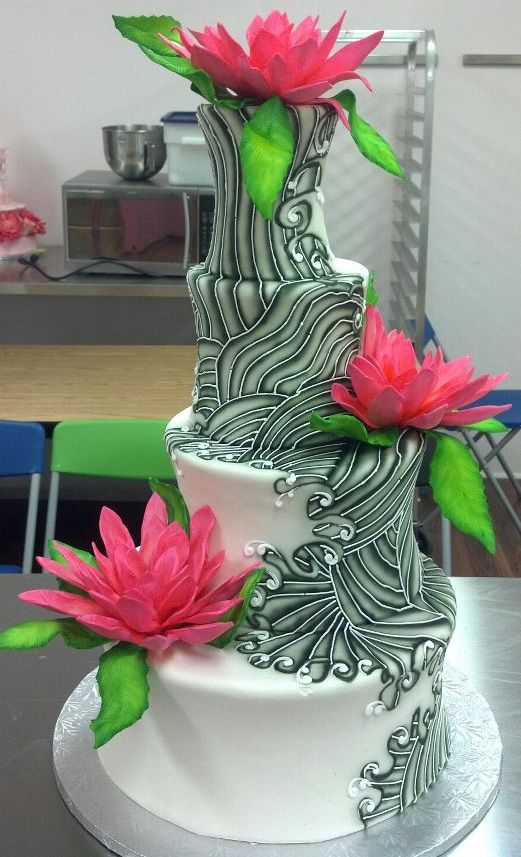 Tropical Wedding Cake