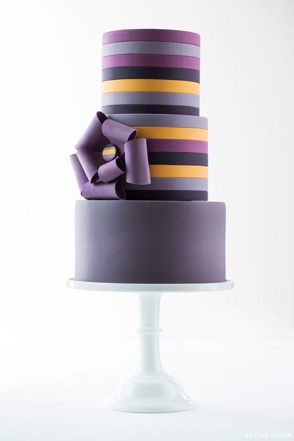 Purple Stripe Cake