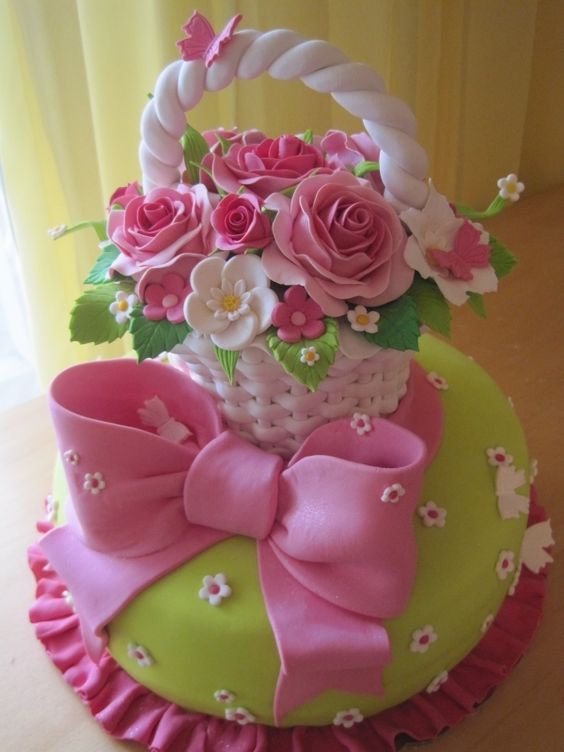 Beautiful Cake Basket