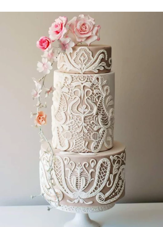 Beautiful Lace Cake