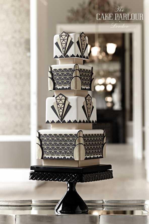 Black and White Cake by Art Deco