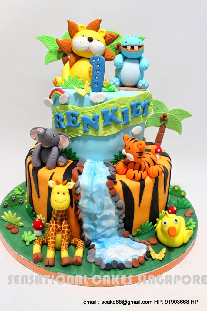 Cake with Water Fall