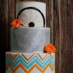 Delicious and Beautiful Boho Chic Wedding Cake