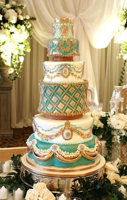 Golden Tower Cake