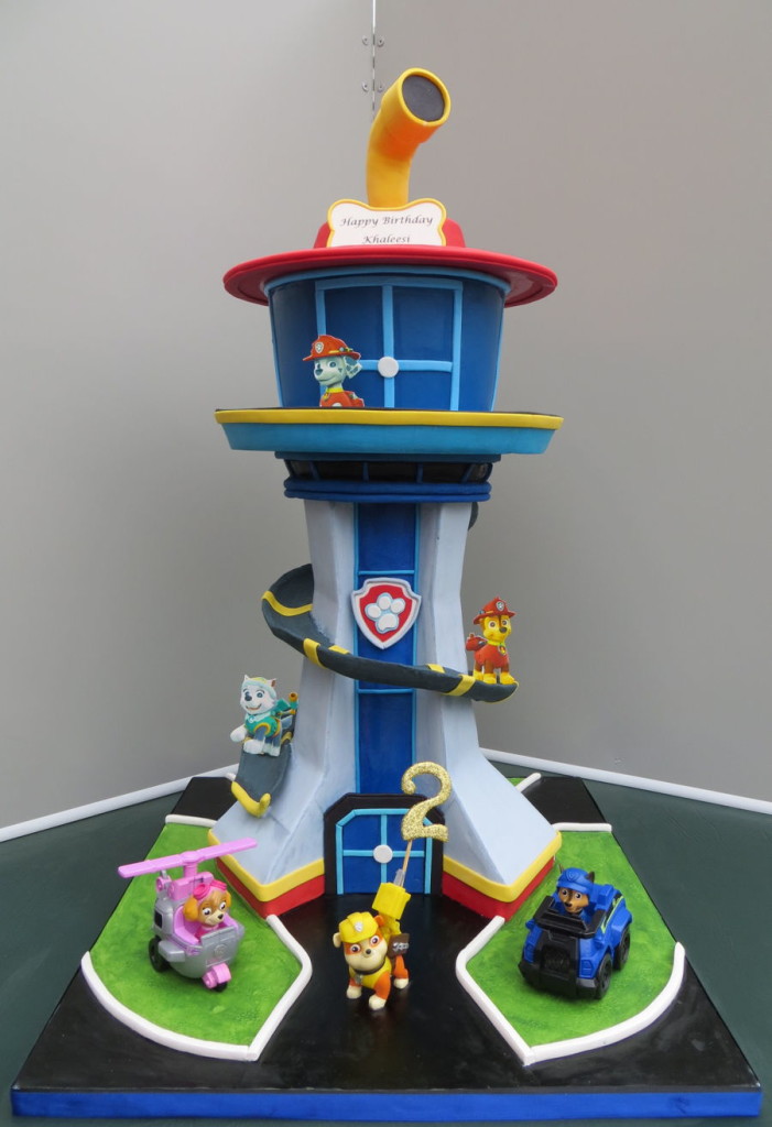 Paw Patrol Tower Cake