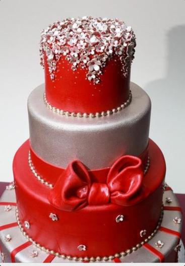 Red Diamonds Cake