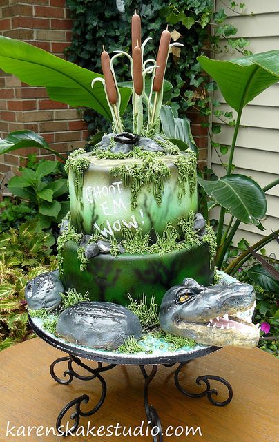 Swamp Theme Cake