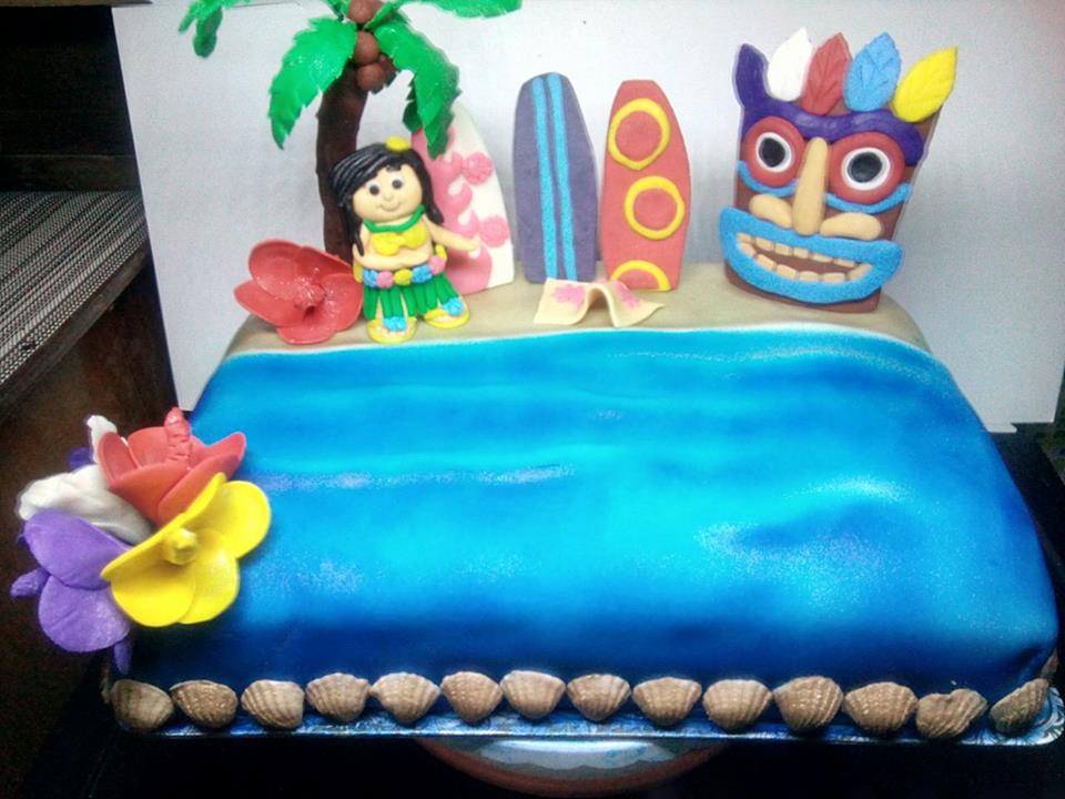 Andrea Jacob's Hawaiian Themed Cake