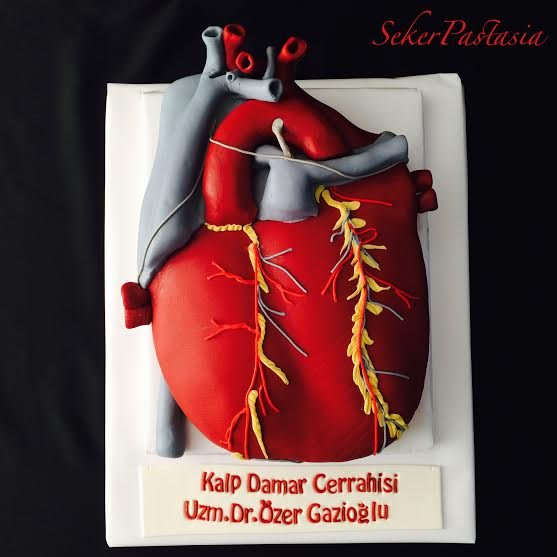 Heart Cake by Asiye Aksakal of Şeker Pastasia