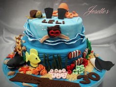 Josette Magri's Beach Themed Cake‎