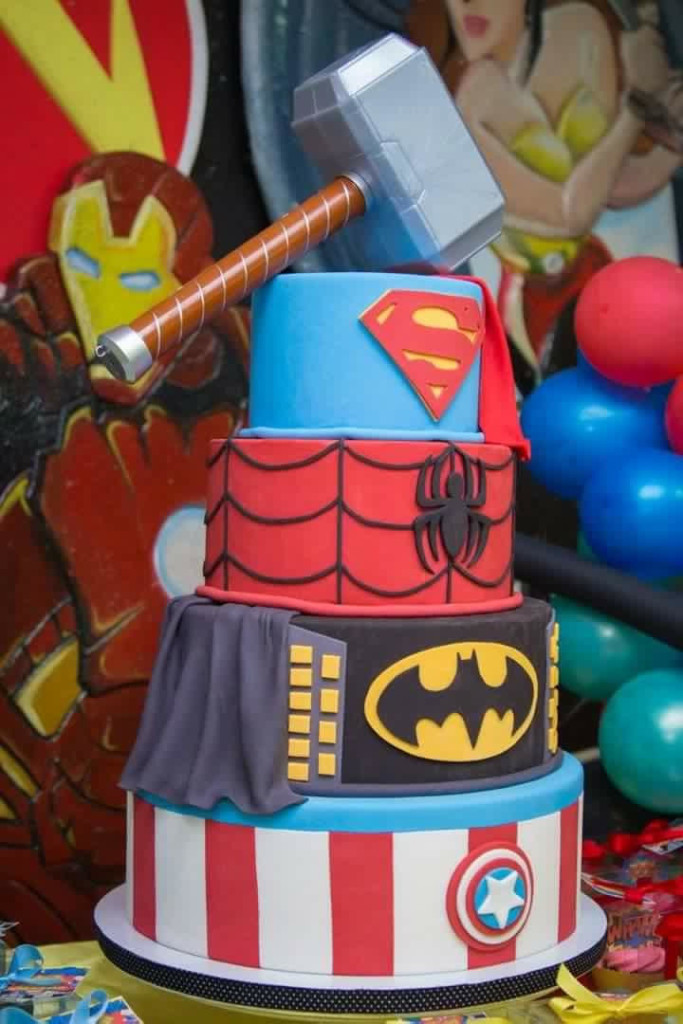 Maribel Laggui's Super Heroes Cake