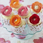 Ranunculas Cupcakes