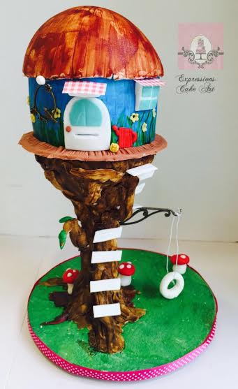 Tree House Cake by Su from Expressions Cake Art