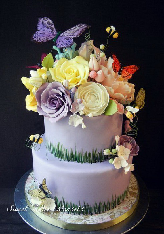 Beautiful Spring Cake