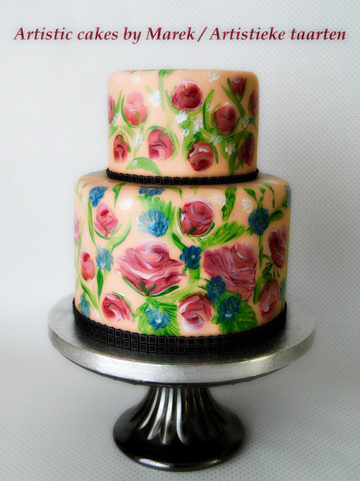 Hand-Painted Cake by Artistic cakes by Marek - Artistieke taarten