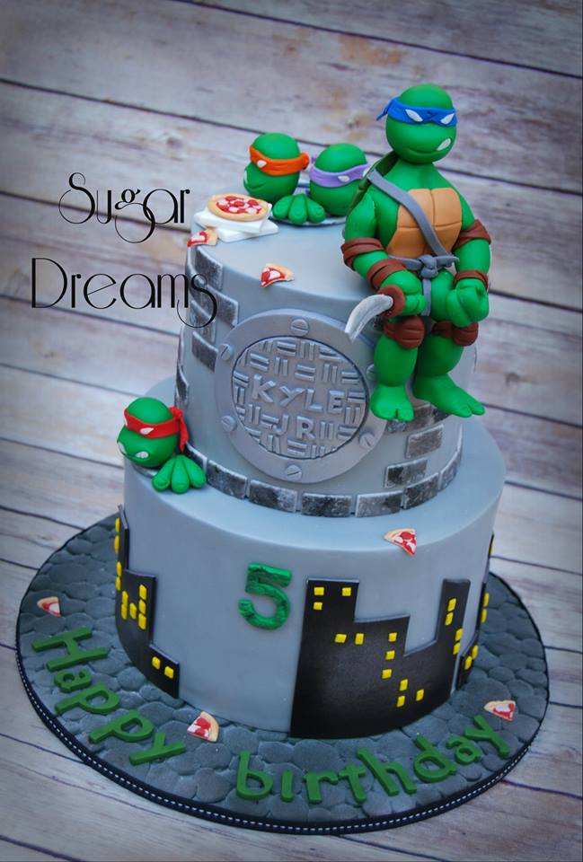 Ninja Turtles Cake by Sugar Dreams