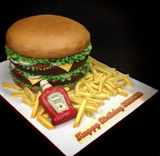 Burger Cake by Arjel Abila