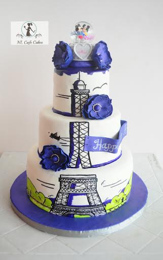 Paris Themed Cake by Nila Louise Baliad of NL Cafe Cakes