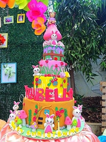 Enchanted Themed Cake with Bunny Topper by Lady Jane Tandayu Muceros of Oh Yesh!