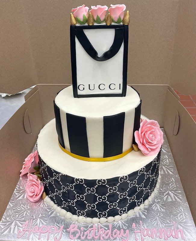 Gucci Glamour Birthday Cake - Cake Zone