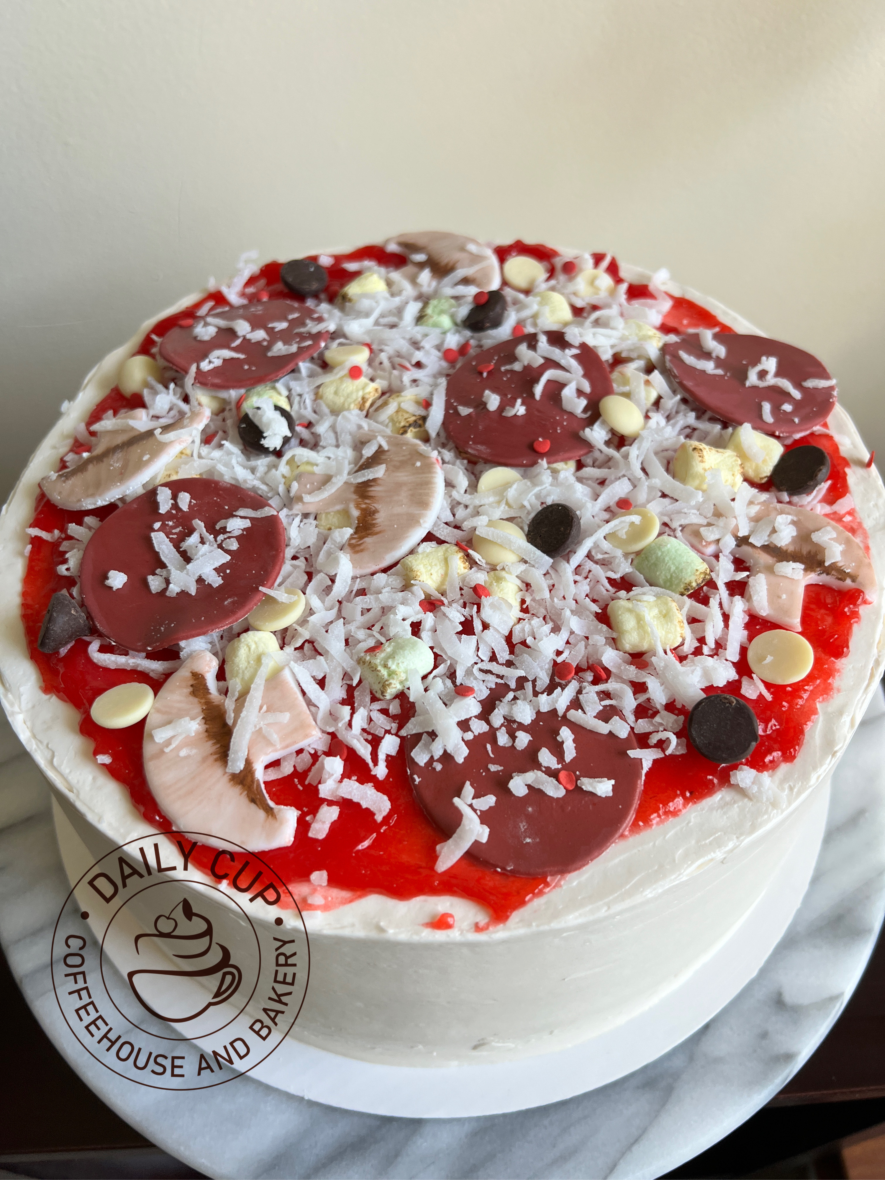 Pizza Cake by Daily Cup Coffeehouse and Bakery