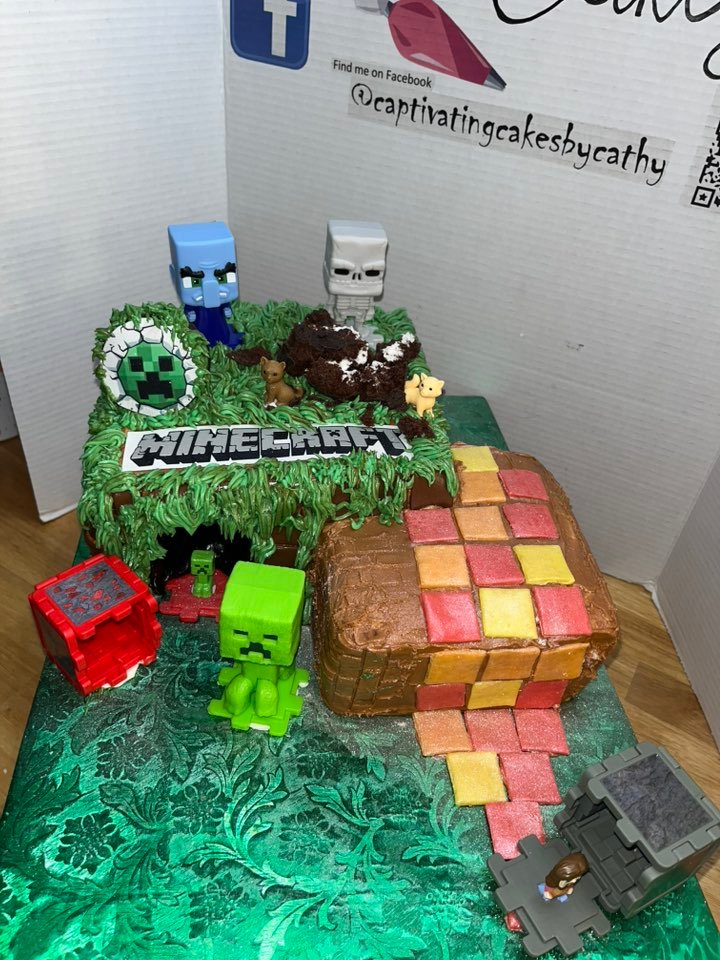 Minecraft Cake from Captivating Cakes by Cathy