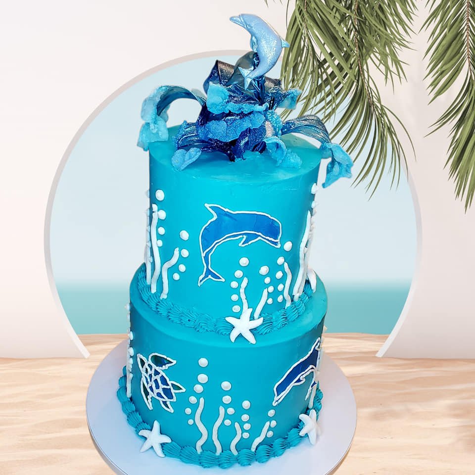 Cake by Flourish Custom Baked Goods