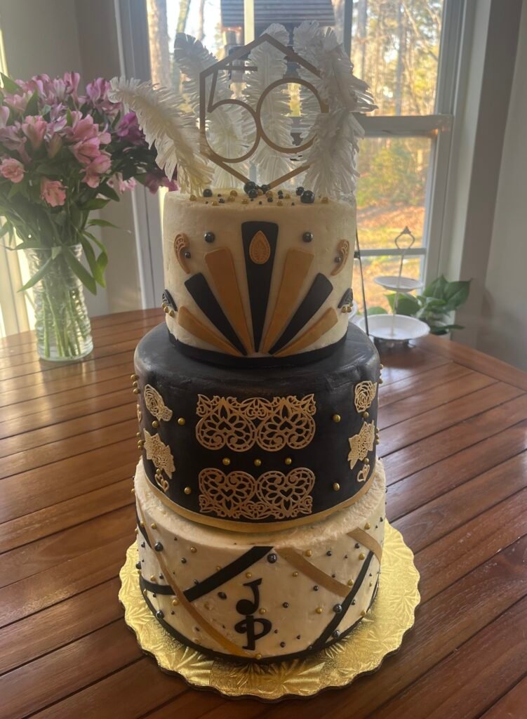 Gatsby Birthday Cake by Becca's Wall of Flour Bake Shop