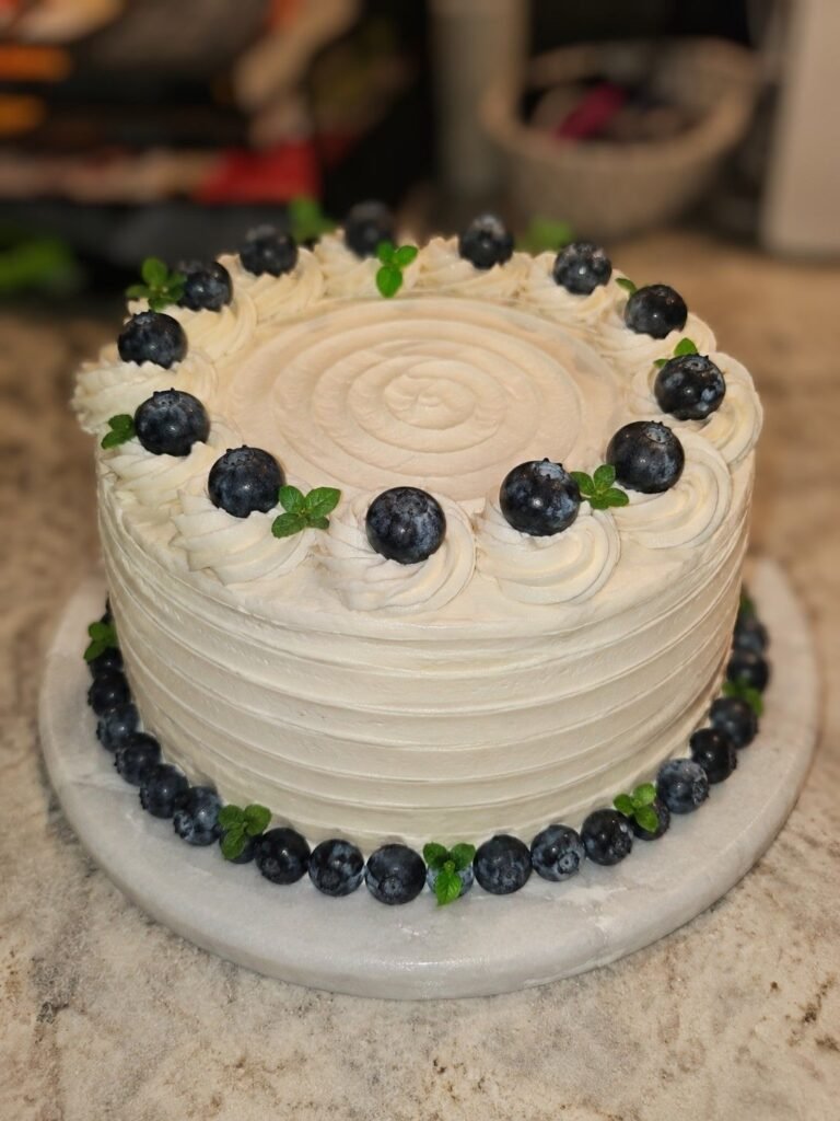 Blueberry Lemon Cake by Katie's Kitchen & Catering