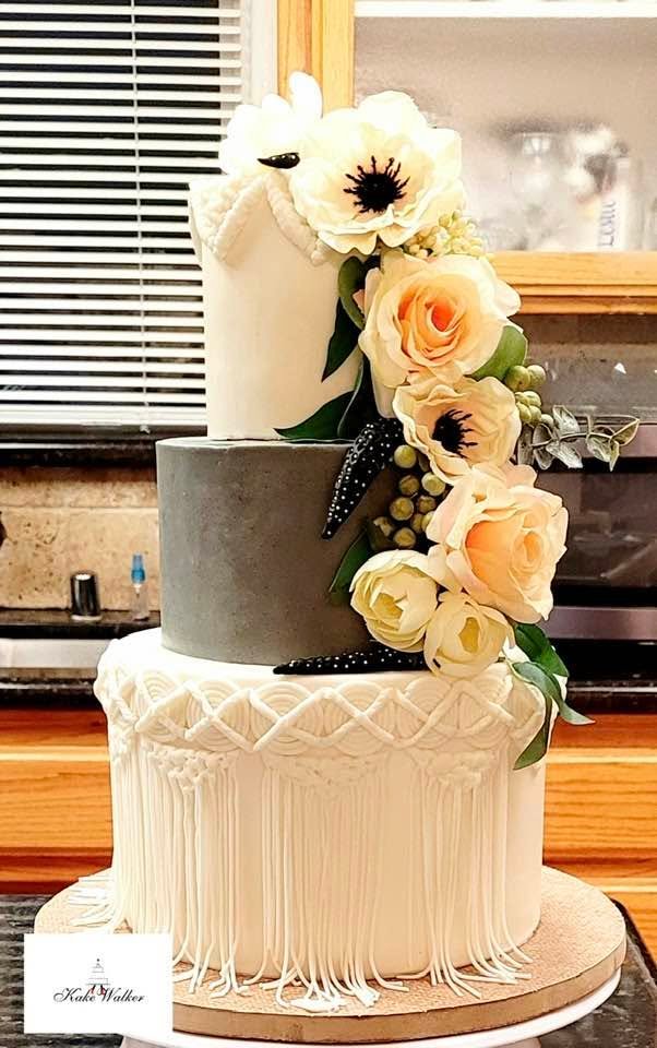 Boho Themed Cake by Kake Walker