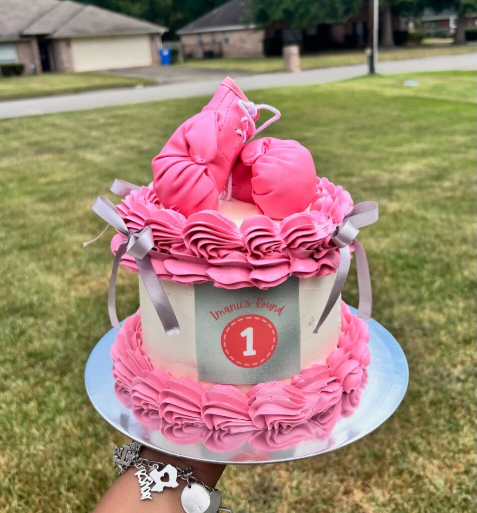 Cake by Tickled Pink Bakery
